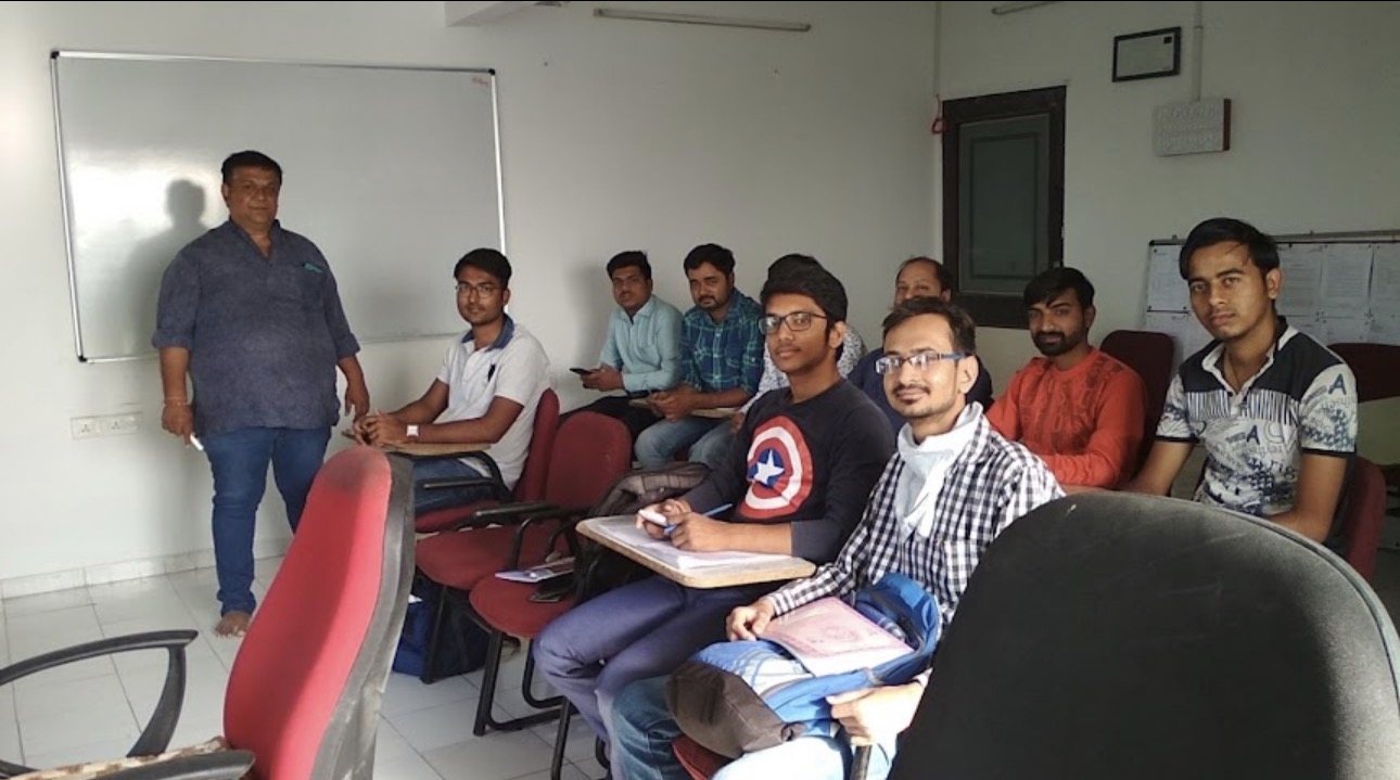 Vipul Sir teaching a CCNA class at Attila Technologies, Ahmedabad