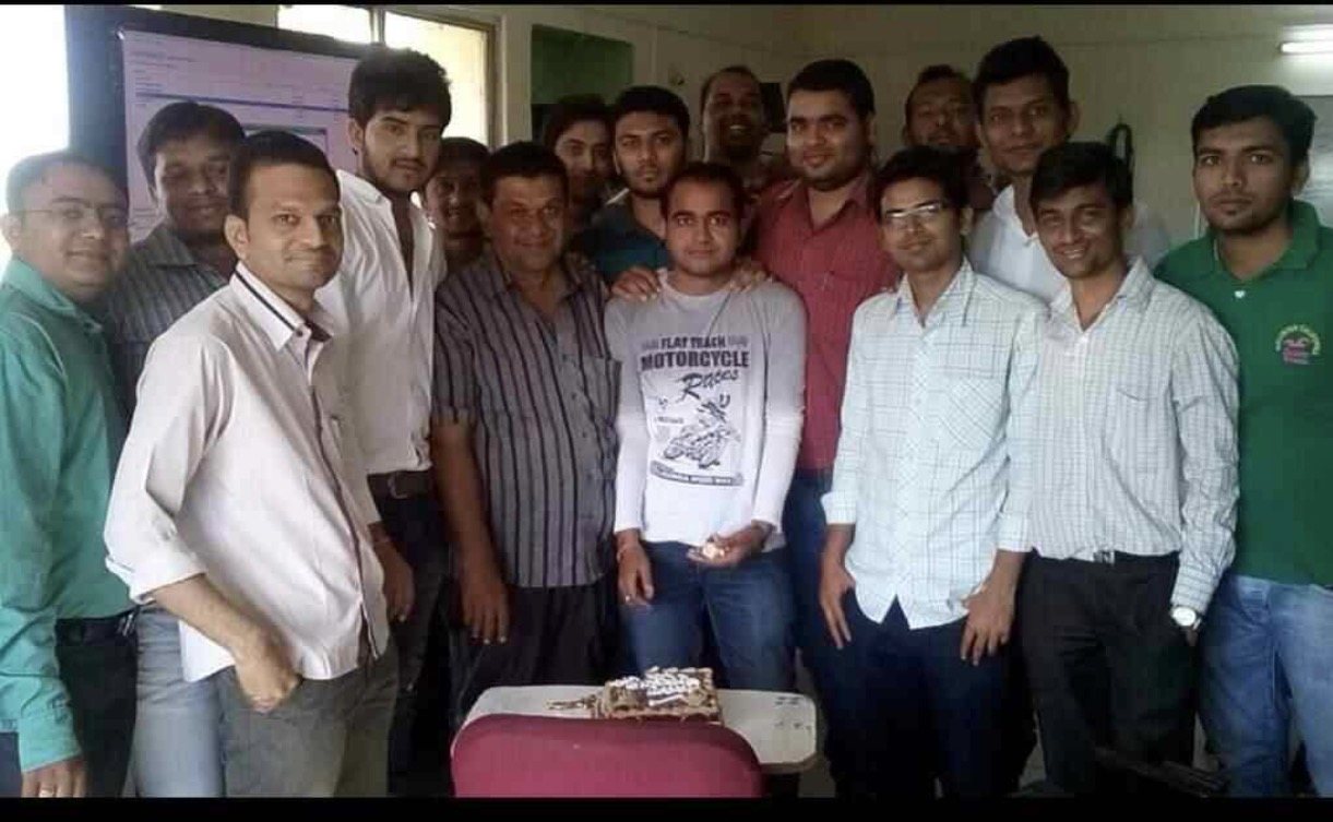Attila Technologies students celebrating with Vipul Sir after passing their Cisco certification